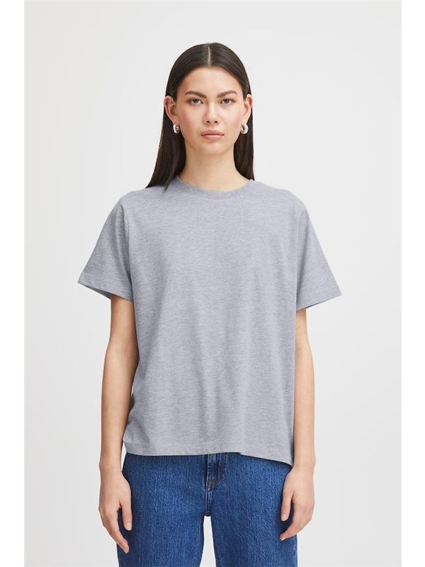 ICHI T-shirt Gray melange