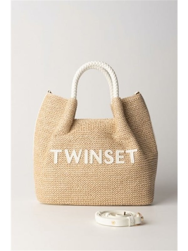 TWINSET Tote bag Straw