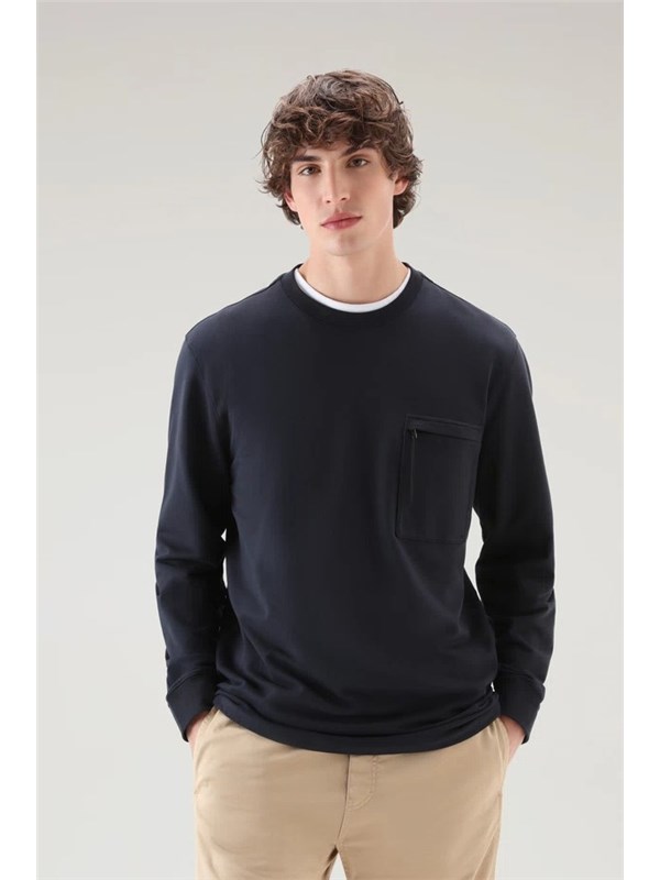 Woolrich Sweatshirt Melton blue