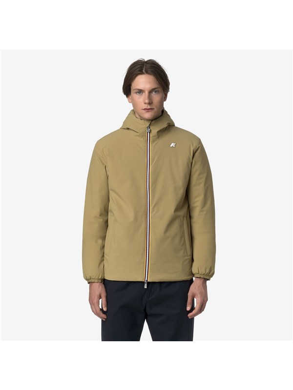 K-WAY Giacca a vento Beige seed/blue depth