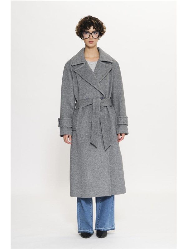 KAOS Trench Grigio medio melange