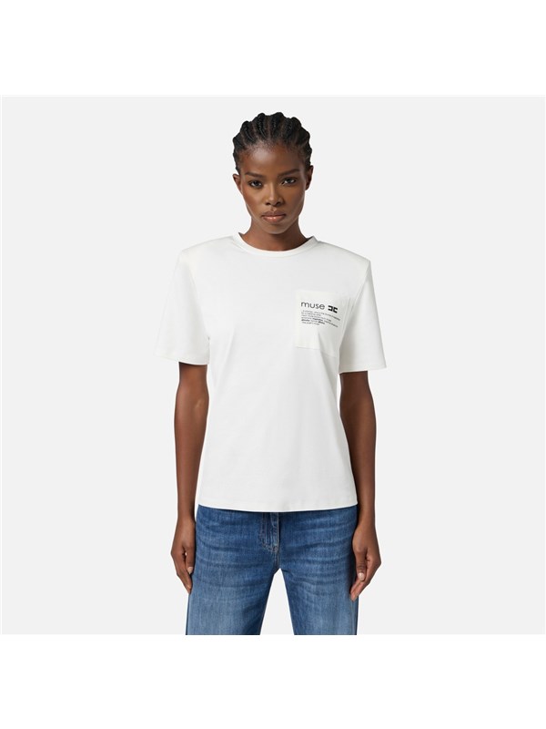 Elisabetta Franchi T-shirt Gesso