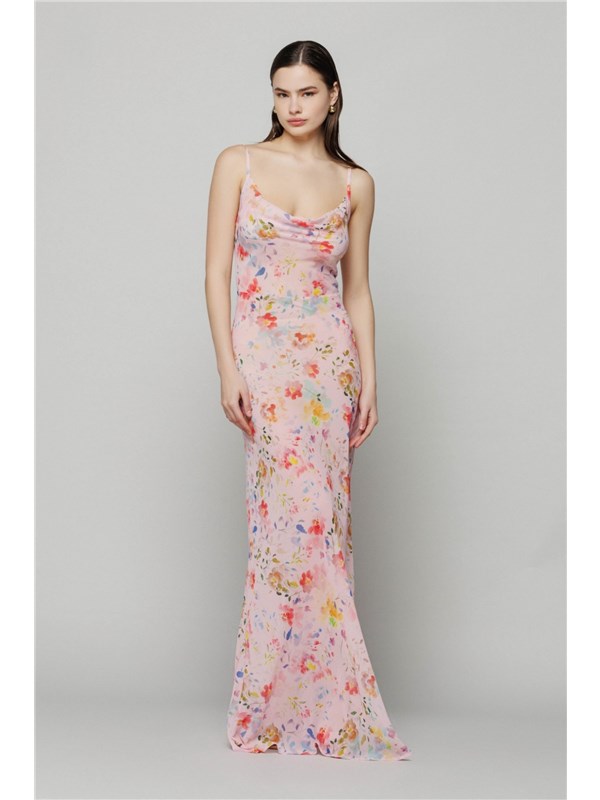 Mar De Margaritas Abito lungo Fleurs rose