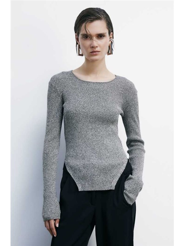 Patrizia Pepe Maglia W.white shiny ch.