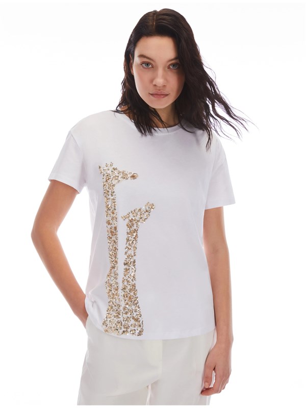 PENNYBLACK T-shirt Bianco giraffa