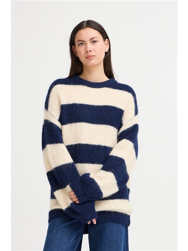 ICHI Pullover Patriot blue