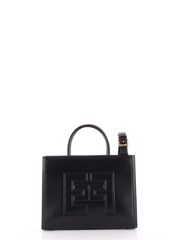 Elisabetta Franchi Shopping Bag Black