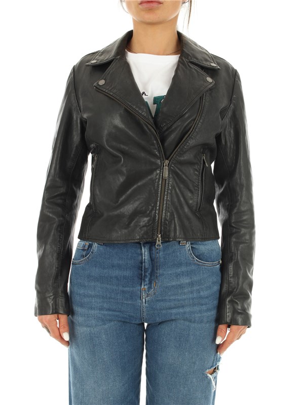 Bomboogie leather jacket Black