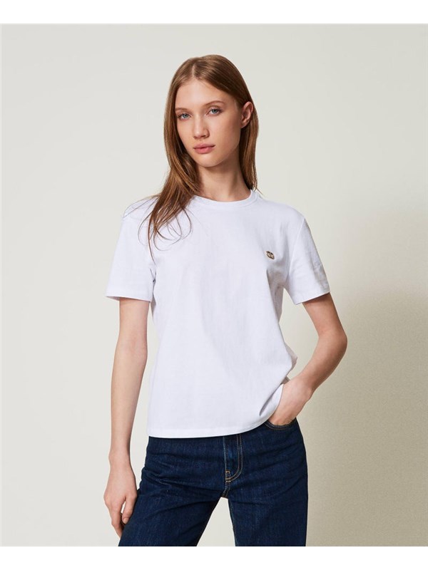 TWINSET T-shirt Bianco ottico
