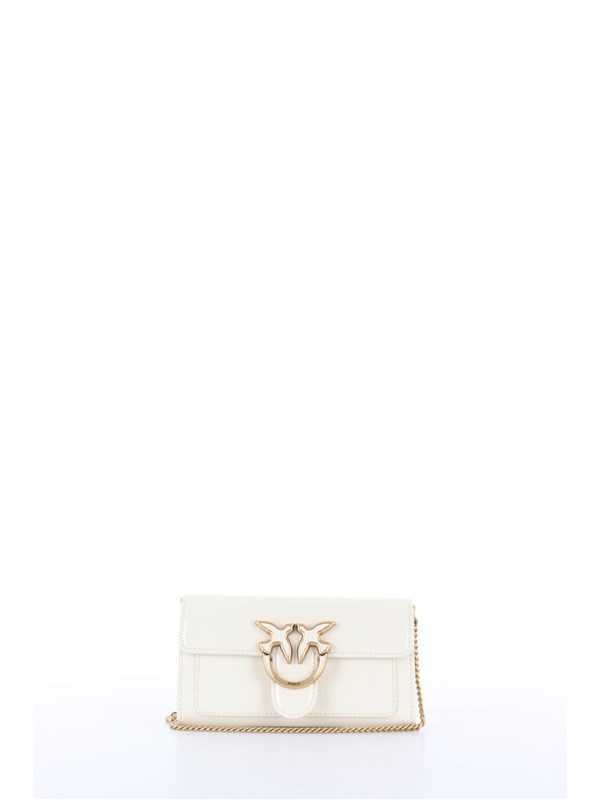 Pinko Pelletteria Portafoglio Bianco seta/antique gold