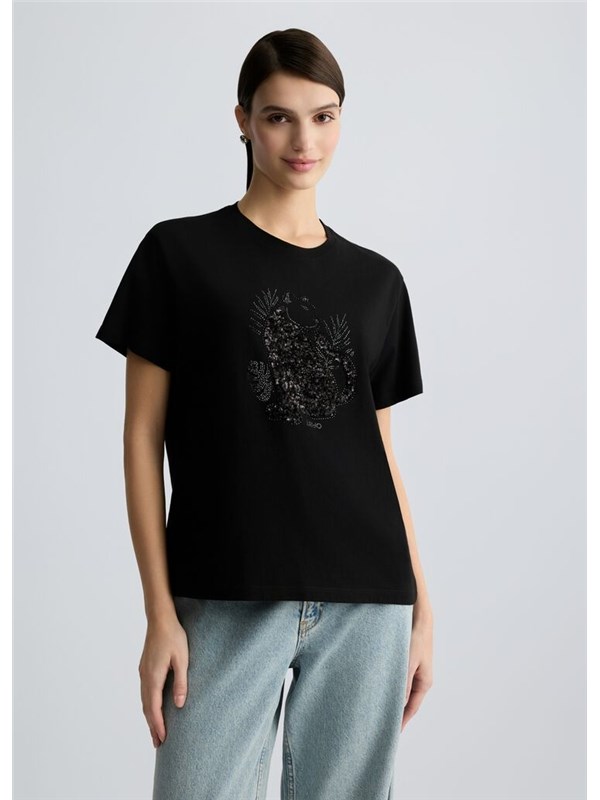 LIU  JO T-shirt Nero panther liujo