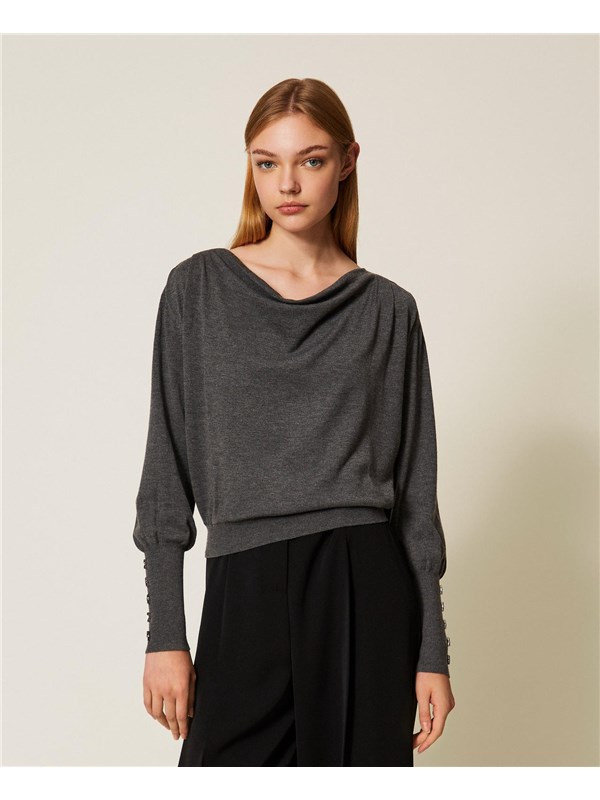 ACTITUDE by TWINSET Maglia Grigio medio melange