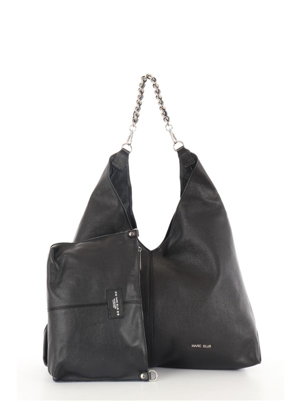 MARC ELLIS N.Y. Shoulder bag Black silver