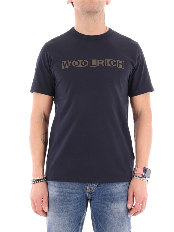 Woolrich T-shirt Melton blue