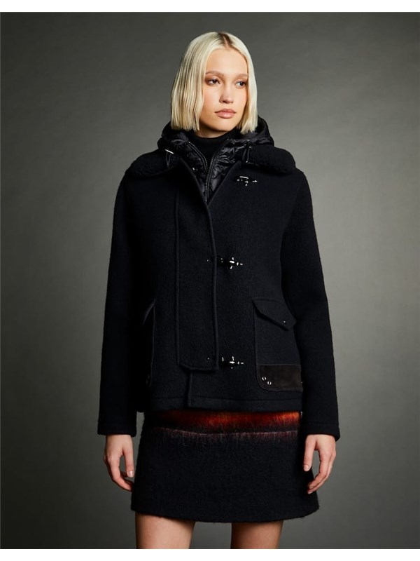 FAY Coat Black