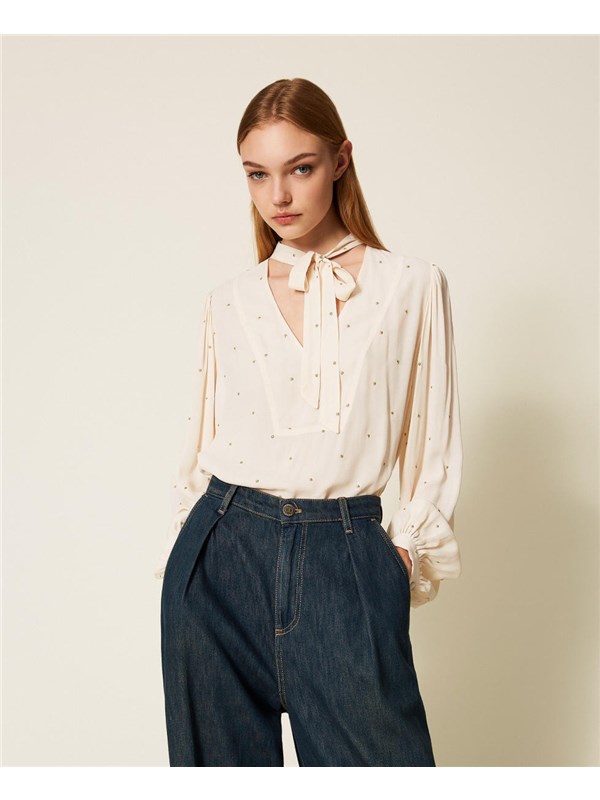 TWINSET Blusa Parchment