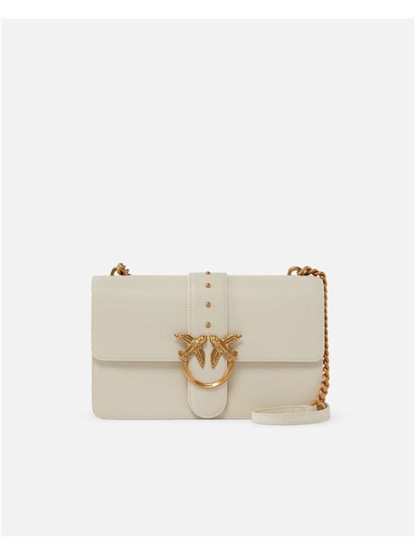 Pinko Pelletteria Borsa A Tracolla Bianco seta/antique gold