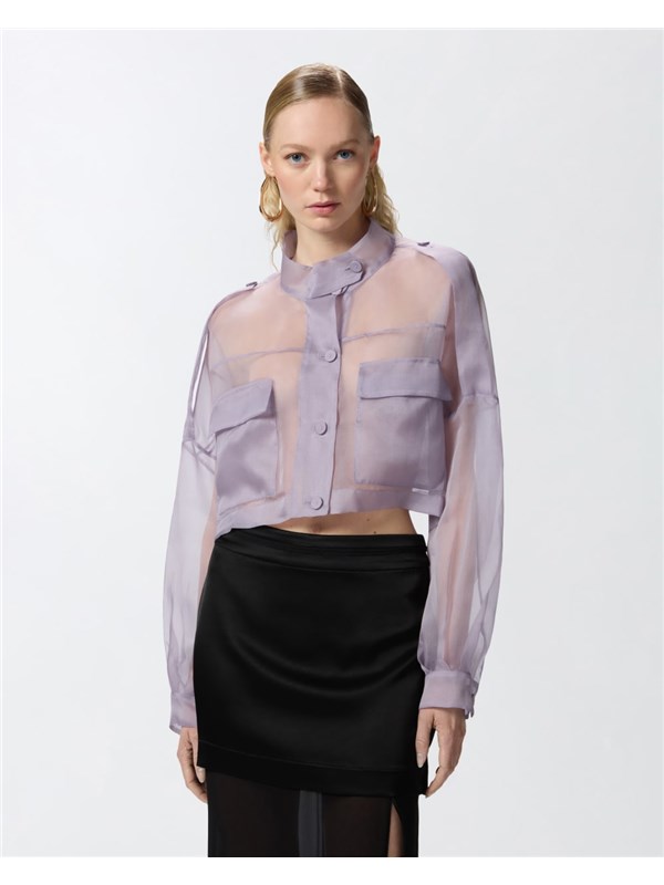 Pinko Giacca Viola gesso