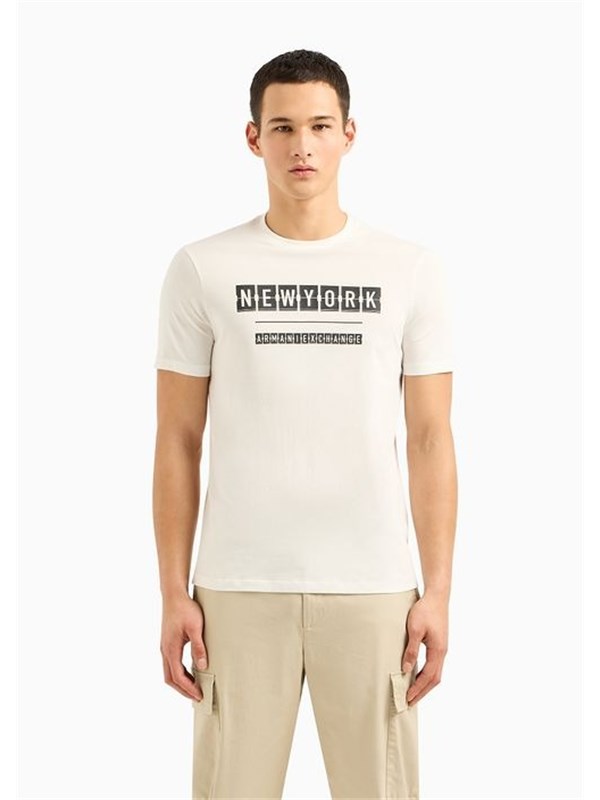 Armani Exchange T-shirt Off white/new york