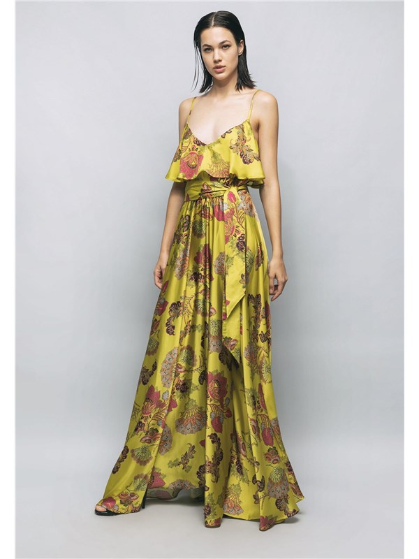 GAëLLE Long dress Acid green