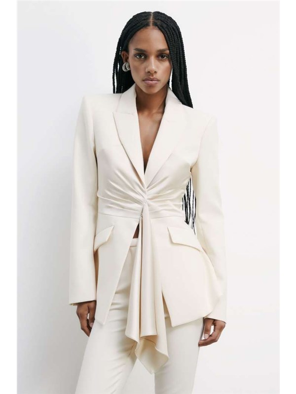 Patrizia Pepe Giacca Wooly white