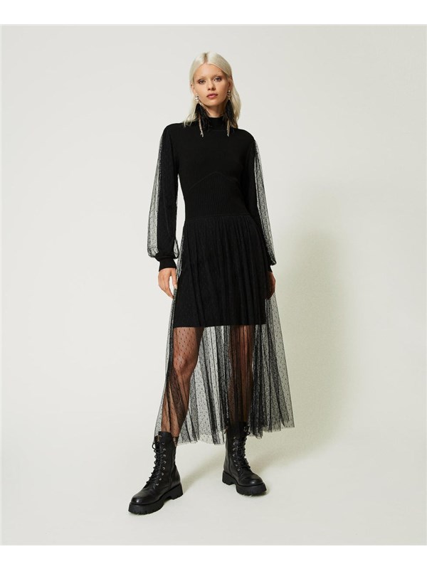 TWINSET Long dress Black