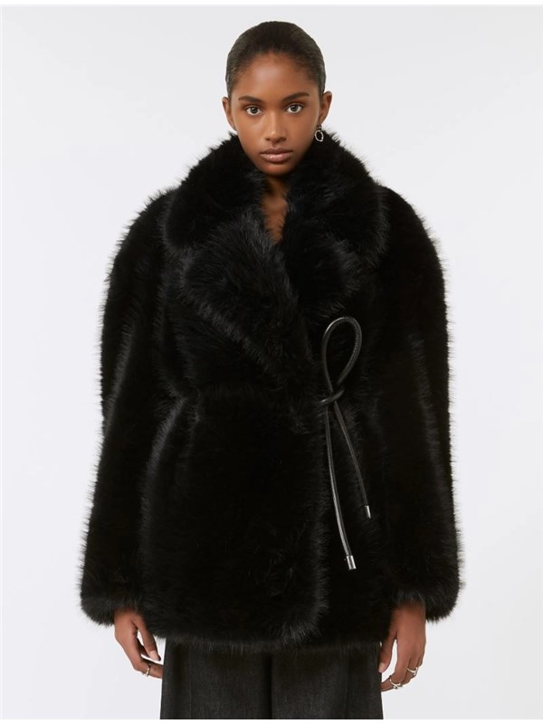 Sportmax Code Pelliccia Nero