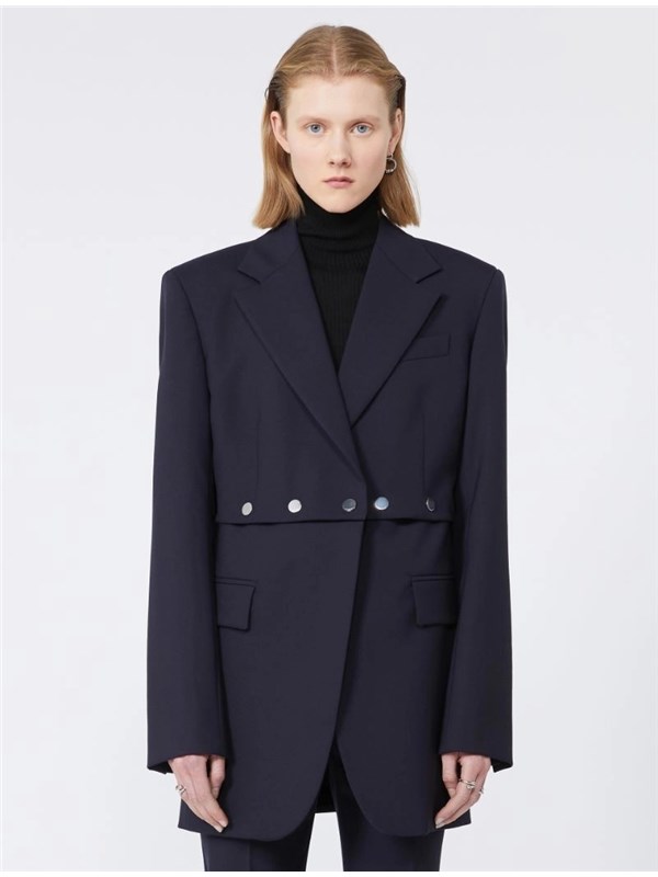 Sportmax Code Giacca Blu notte unito