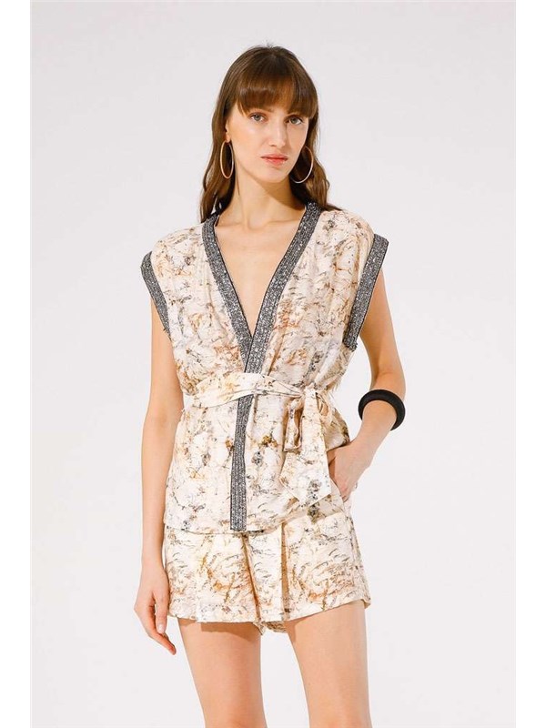 GOA GOA Gilet Marble print