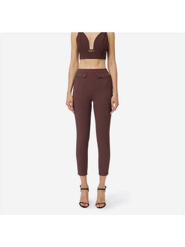 Elisabetta Franchi Pantalone Coffee