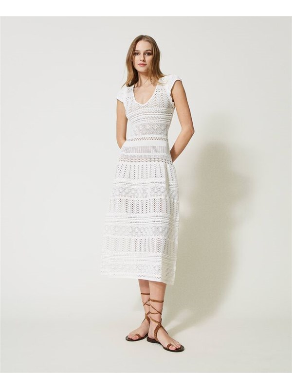 TWINSET Long dress Snow
