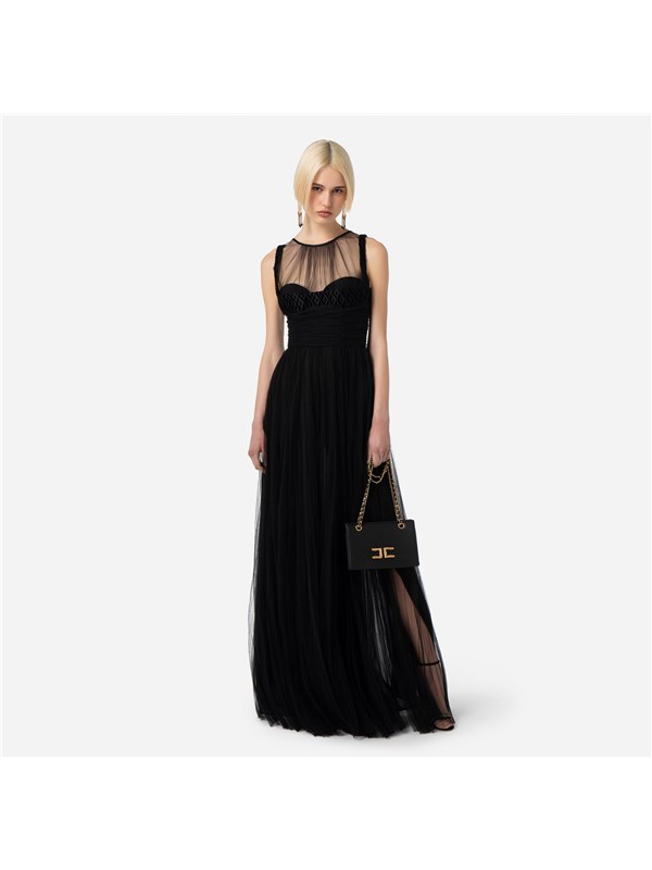 Elisabetta Franchi Long dress Black