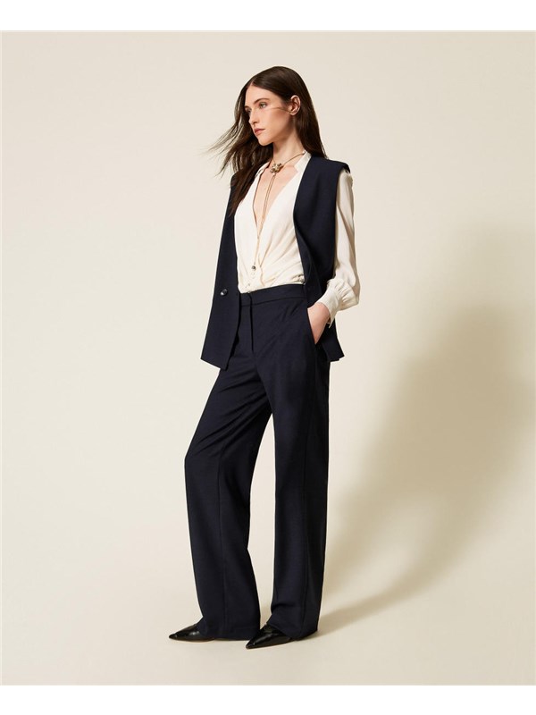 TWINSET Pantalone Classic blue
