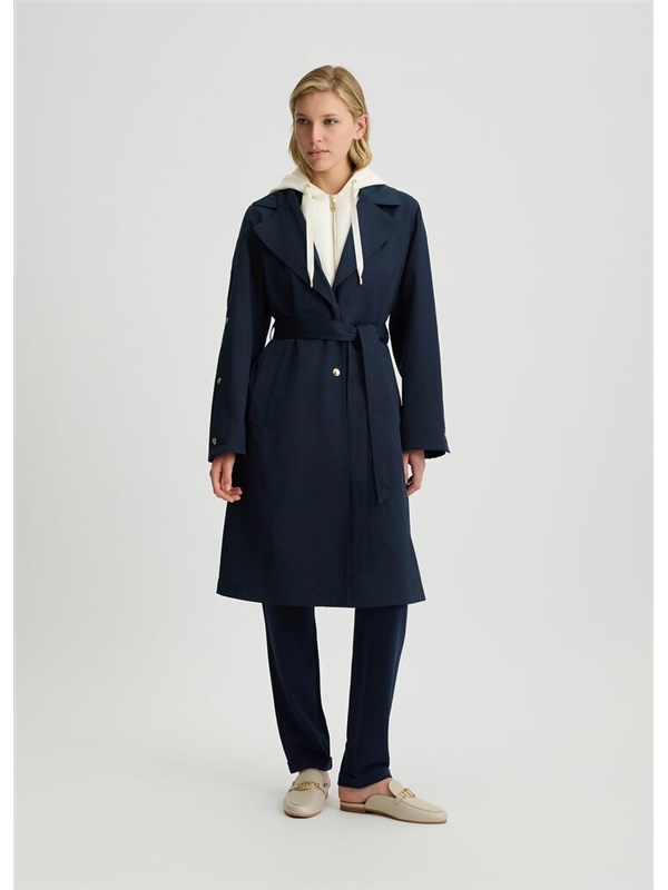 LIU-JO SPORT Cappotto Nuit noir/white milk