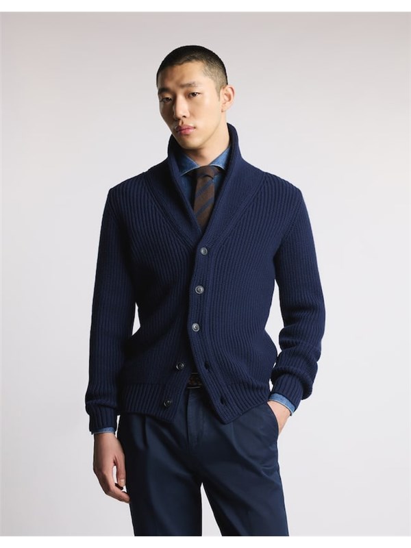 FAY Cardigan Blu denim