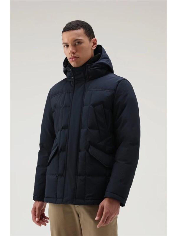 Woolrich Coat Melton blue