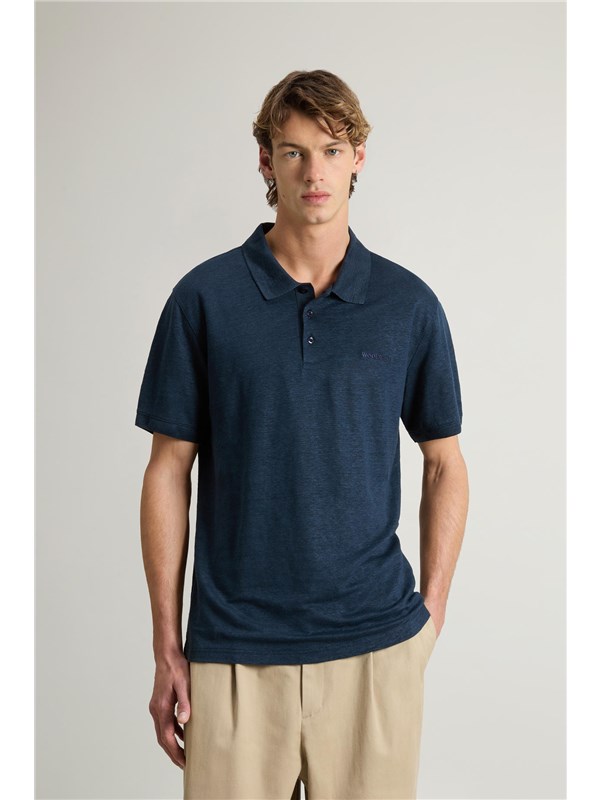 Woolrich Polo Melton blue
