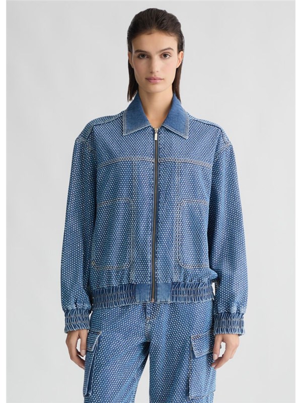 LIU  JO Giubbotto Denim blue dk.stellar