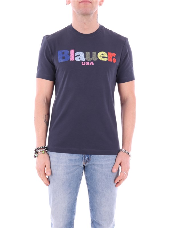 Blauer T-shirt Blue