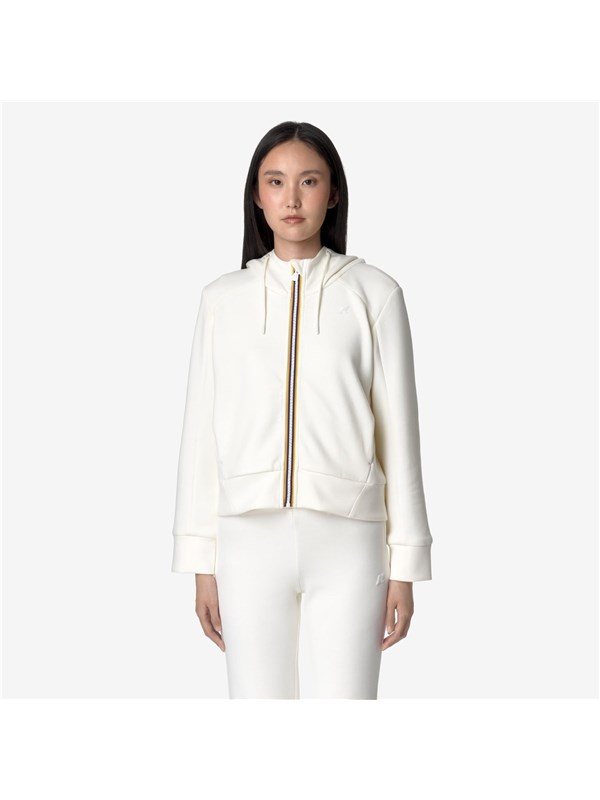 K-WAY Felpa White gardenia