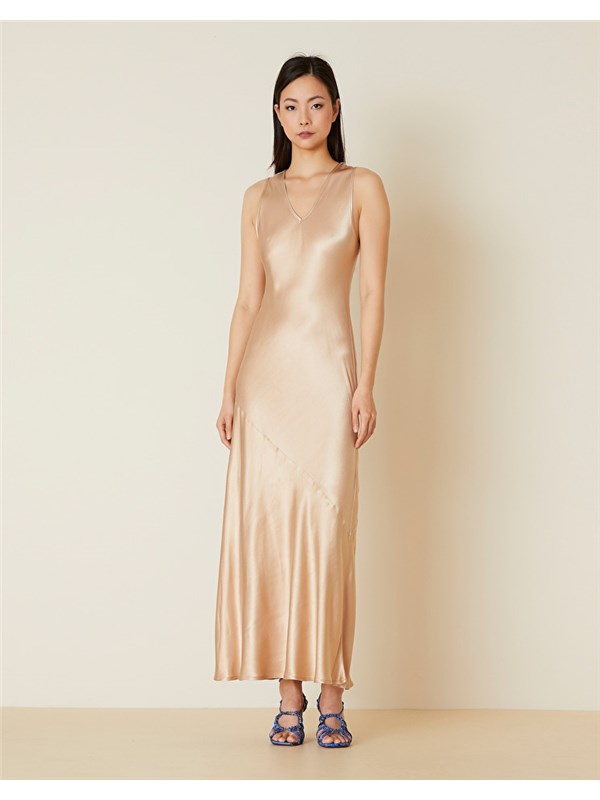 Manila Grace Long dress Kaki