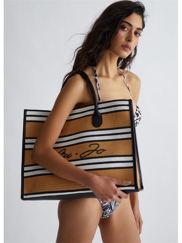 LIU  JO Shopping Bag Natural / black