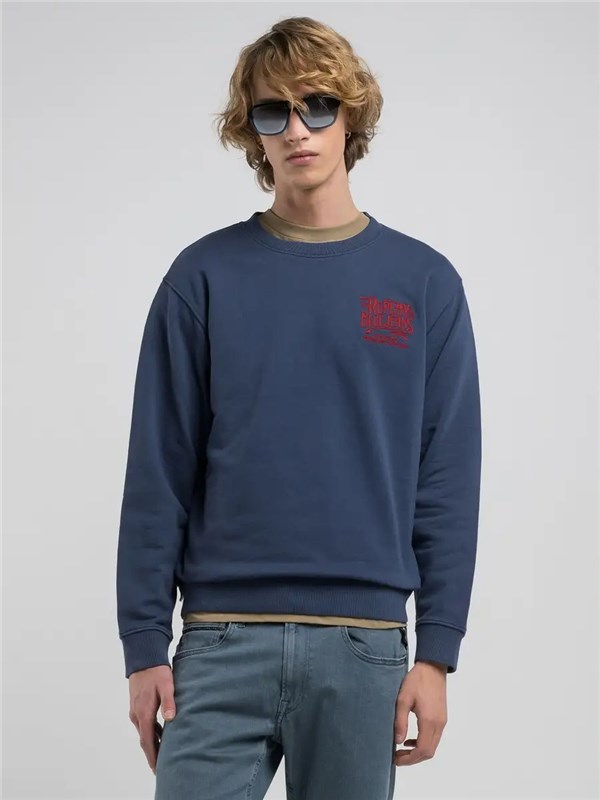 REPLAY Sweatshirt Medium blue