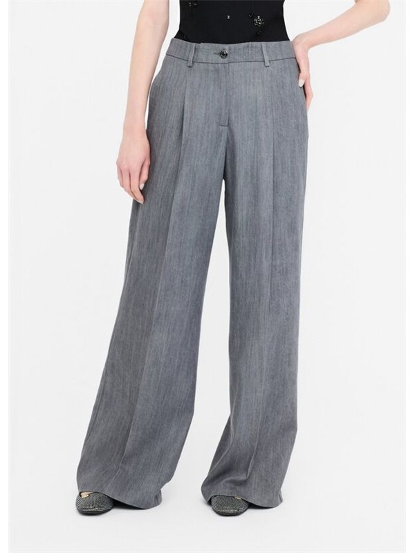 LIU  JO Pantalone Denim grey tailoring w.