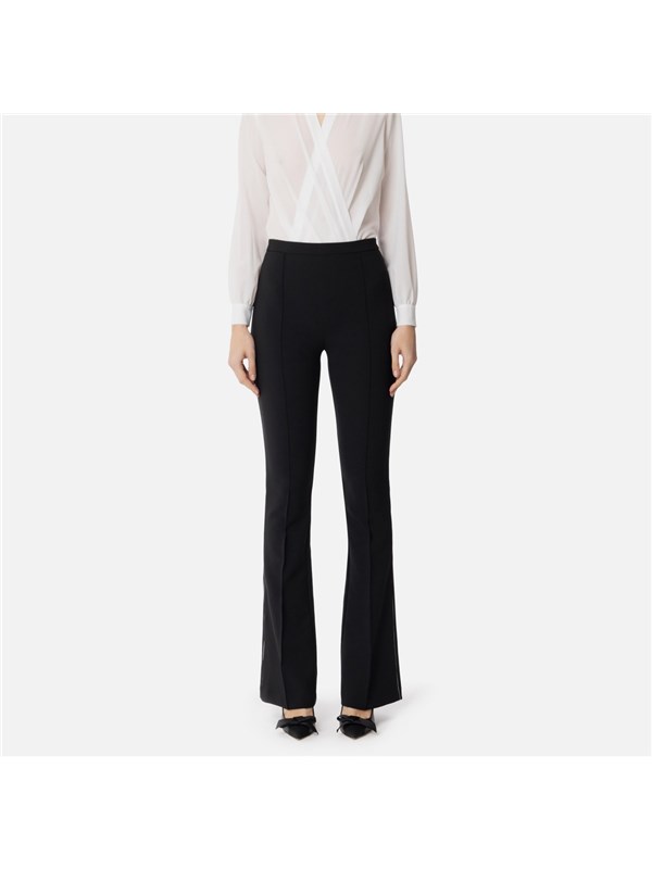 Elisabetta Franchi Pantalone Nero/burro