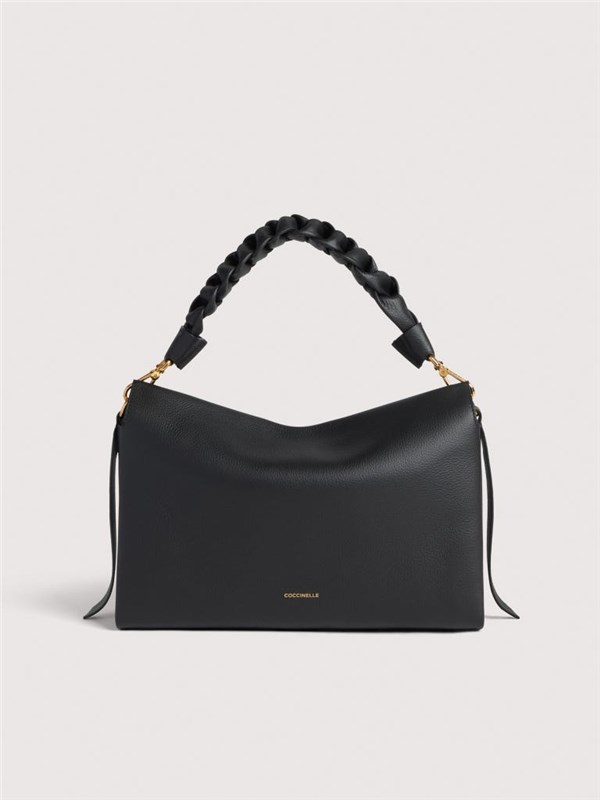 COCCINELLE Borsa a spalla Noir/cognac