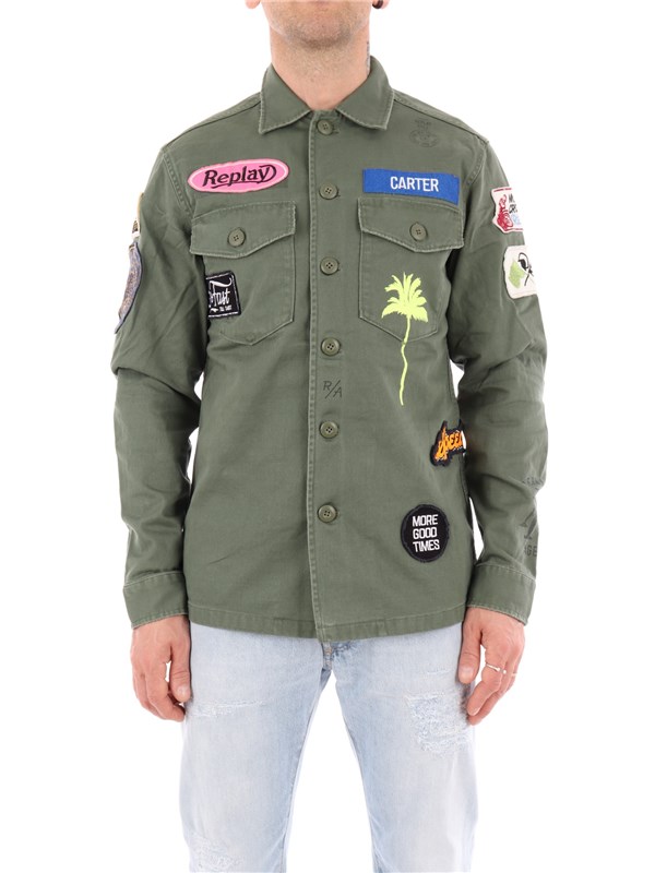 REPLAY Jacket Light military green