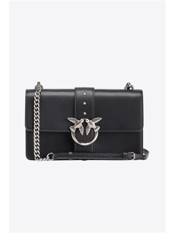 Pinko Pelletteria Borsa A Tracolla Nero/old silver