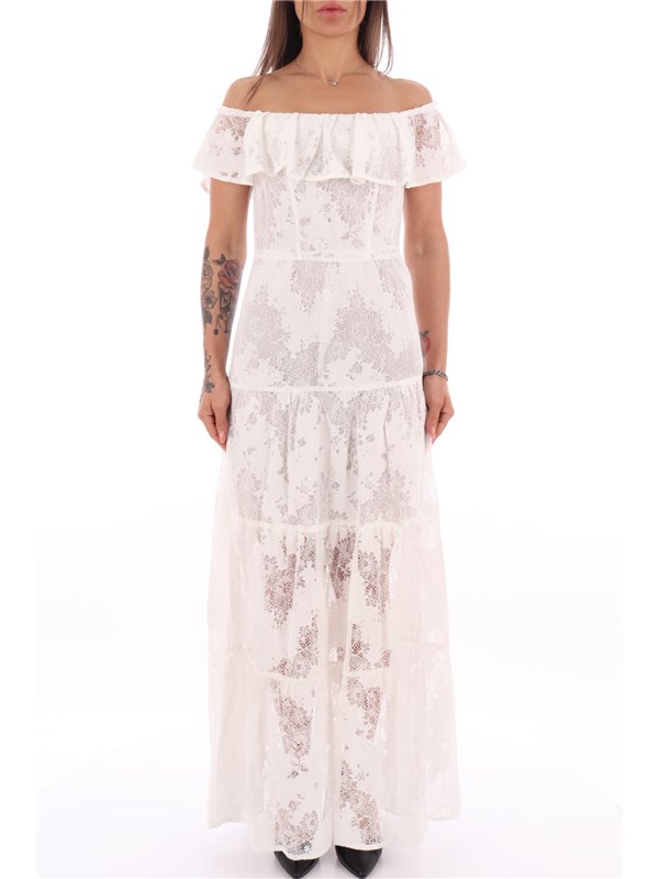 LIU  JO Long dress Wool white
