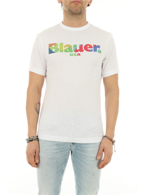 Blauer T-shirt Optical white